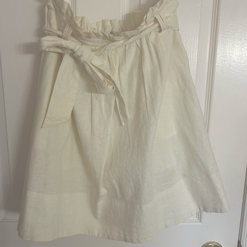 Odille Anthropologie Linen/Cotton Skirt